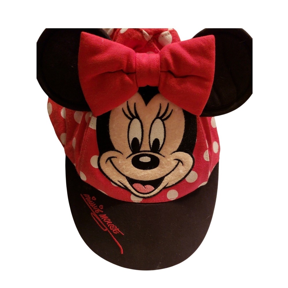 Disney Minnie Mouse Ear Hat Cap Disneyland Resort DLR Children Toddler Size C-3